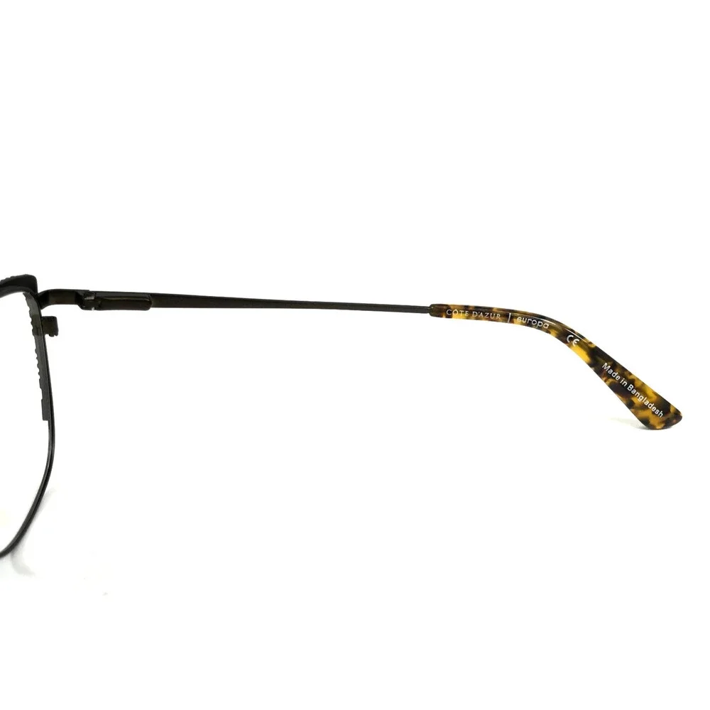 Cote D'azur Eyeglasses Frames CDA-330 C2 Brown Cat Eye Full Rim 52-17-135